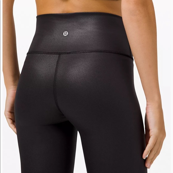 lululemon athletica Pants - Brand new Lululemon high waisted shiny black leggings. Size 2